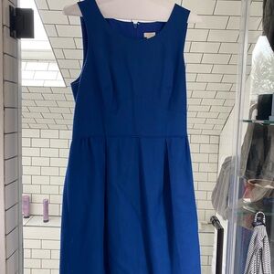 Elegant Blue Sleeveless Dress